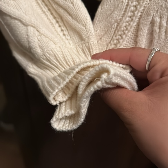 Louna White Pointelle Sweater - Picture 6 of 6